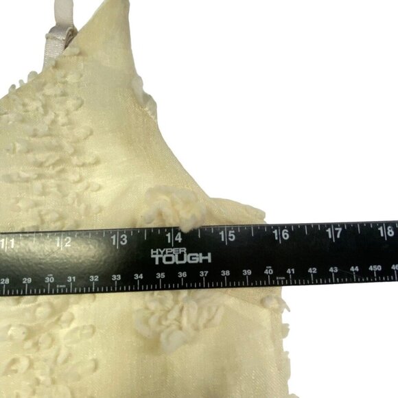 &MERCI Women Dress Size S Ivory Swiss Dot Pom Pom Maternity Sleeveless hg-30 - Picture 10 of 16